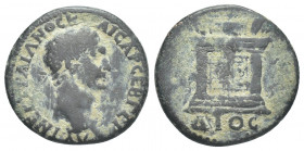 BITHYNIA. Koinon of Bithynia. Trajan (98-117). Ae.
Obv: ΑΥΤ ΝΕΡ ΤPΑΙΑΝΟС ΚΑΙСΑΡ СΕΒ ΓΕΡΜ.
Laureate head of Trajan, right.
Rev: ΔIOC.
Altar.
RPC O...