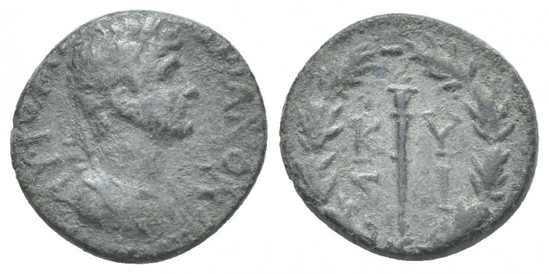 MYSIA. Kyzikos. (2nd-1st centuries BC). AE
Obv: ΑΥΤ[ΟΚΡΑ ΑΔΡΙ]ΑΝΟΝ
Laureate an...