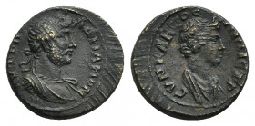 LYDIA. Stratonicea Hadrianopolis. Hadrian (117-138). Ae.
Obv: [ΑV ΤΡΑΙ] ΑΔΡΙΑΝΟN.
Laureate and cuirassed bust of Hadrian, right.
Rev: ϹΥΝΚΛΗΤΟϹ ΙΝΔ...