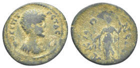 PHRYGIA. Akmoneia. Geta (Caesar, 198-209). AE
Obv.: ΠΟ CΕΠΤ ΓΕΤΑC [KAI].
Bust of Geta, r.
Rev.: ΑΚΜΟΝΕΩΝ.
Demeter standing facing, head left, hold...