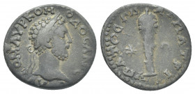 CAPPADOCIA. Caesarea. Commodus (Augustus, c. 180-182). AR
Obv: ΑΥΤO Μ ΑΥΡ ΚΟΜΟΔΟϹ ΑΝ ϹƐ.
Laureate head of Commodus (short beard), right.
Rev: VΠΑΤΟ...