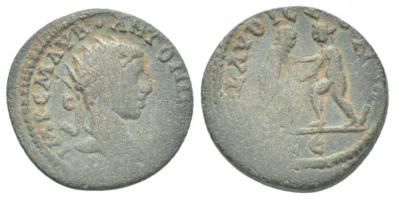 SYRIA. Seleucis and Pieria. Laodicea ad Mare. Elagabalus (218-222). AE.
Obv: IM...
