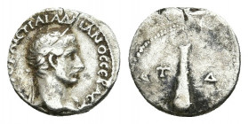 Cappadocia. Caesarea. Hadrian (AD 117-138.)Hemidrachm AR
Obv:ΑΥΤΟ ΚΑΙ[С ΤΡΑΙ Α]ΔΡΙΑΝΟ[С СЄΒΑСΤ], laureate bust right, slight drapery on left shoulder...