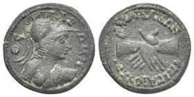 PHRYGIA. Amorium. Pseudo-autonomous. Time of Geta. AE.
Obv: ΘEA PΩMH.
Helmeted head of Roma right.
Rev: ΕΠΙ ΓΑΙΟΥ ΑΡΧ ΑΜΟΡΙΑΝΩΝ.
Clasped hands.
S...