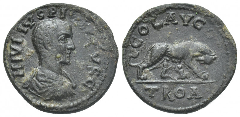 TROAS. Alexandria. Philip II (reign of Philip I, 244-49). AE
Obv.: M IOVLIVS PI...