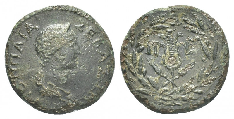 THRACE. Perinthus. Poppaea (Augusta, 62-65 AD). AE.
Obv: ΠΟΠΠΑΙΑ ΣΕΒAΣΤΗ.
Diad...