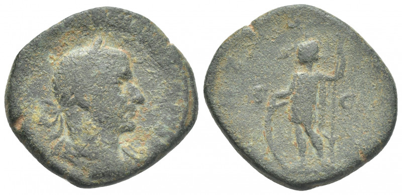 PHILIP I (244-249 AD). AR.
Obv: Laureate and draped bust right.
Rev: Ares stan...