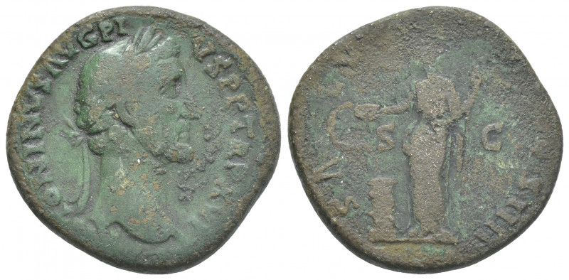 Antoninus Pius (138-161 AD) Rome. AE Sestertius
Obv: ANTONINVS AVG PIVS P P TR ...