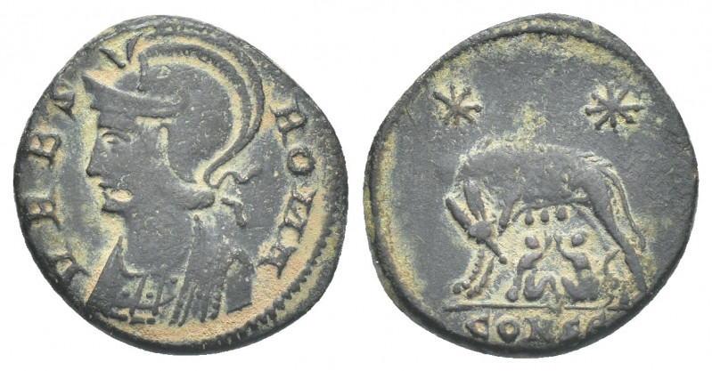 City Commemorative. Struck under Constantine I. Constantinople (330-333 AD). Bl ...