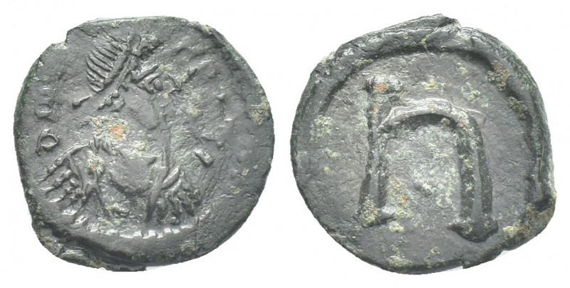 TIBERIUS II CONSTANTINE (578-582 AD). Pentanummium, Constantinople.
Obv: δ m [T...