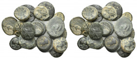 19 GREEK BRONZE COİN LOT
See picture. No return.