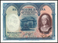 24 de julio de 1927. 500 pesetas. Numeración superior al 1.602.000. E352. EBC+, casi todo su apresto original