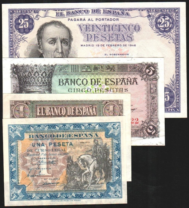 28 de febrero de 1938. 1 pta. E. Esquina marcada. SC, apresto original. Más 1/6/...