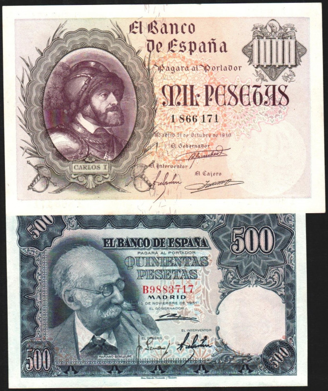 15 de noviembre de 1951. 500 pesetas. B. Ligeramente planchado. EBC+. Más 21/10/...