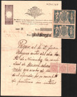 5 de septiembre de 1895. Pagaré de 3.800 reales el 5 de septiembre de 1895 -pagadero el 30 de noviembre-, con adenda al 3 de febrero de 1896. Document...