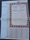 Banco Hipotecario de España. Cédula Hipotecaria de 500 pesetas al 4% anual y al portador reembolsable por sorteo a lo más en 50 años a partir del 1 de...