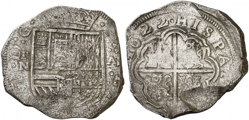 1622. Felipe IV. Cartagena de Indias. A. 8 reales. (Cal. 251) (Restrepo M41-1). ...