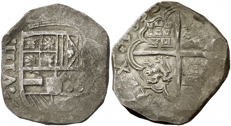 1633. Felipe IV. Cartagena de Indias. (E). 8 reales. (Cal. ¿256?) (Restrepo falt...