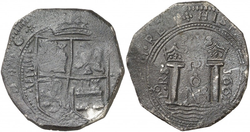 1662. Felipe IV. Santa Fe de Nuevo Reino. PORS. 8 reales. (Cal. 538) (Restrepo M...