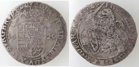Monete Estere. Olanda. Filippo IV. Dominazione spagnola. 1629. Ag. Peso gr. 4,62. Diametro mm. 29. qBB.