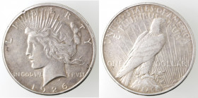 Monete Estere. USA. Dollaro 1926 Peace. San Francisco. Ag. Peso gr. 26,71. BB. (8221)