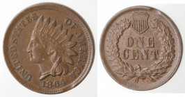 Monete Estere. USA. Centesimo 1864. Ae. Peso gr. 3,07. SPL+. Schiacciatura al bordo a ore 5..