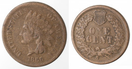 Monete Estere. USA. Centesimo 1866. Ae. Peso gr. 2,93. BB+.