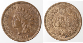 Monete Estere. USA. Centesimo 1906. Ae. Peso gr. 3,11. FDC. Rame rosso.