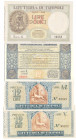 Cartamoneta. Regno. Libia. Lotto di 4 biglietti da 12 Lire della Lotteria di Tripoli. 1934-1935. Mediamente BB+. (6221)