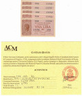 Cartamoneta. Luogotenenza. Lotto di 5 pezzi. Consecutivi. Lira Italia. DM 23-11-1944. Gig. BS5A. qFDS. Perizia Ardimento. (2122)