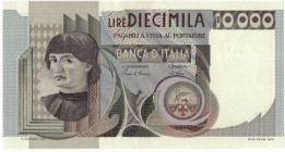 Cartamoneta. Repubblica Italiana. 10000 lire Del Castagno. DM 27-11-1973. Gig. BI75D. SUP. Segni. (0522)