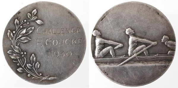 Medaglie. Francia. Medaglia 1930. Challenge F. Coucke. Ag. Opus Demey. Diametro ...