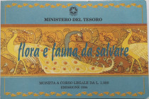 Repubblica Italiana. 1000 Lire. Flora e Fauna 1994. Ag. Gig. 462. FDC. In confezione della zecca.