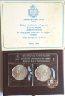 San Marino. Dittico. 500 Lire + 1.000 Lire 1988. Ag. Olimpiadi di Seul. Gig. 204. FDC. Confezione Originale Zecca.