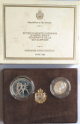 San Marino. Dittico. 500 Lire + 1.000 lire 1992. XXV Olimpiade. Ag. Gig. 220. Proof. Confezione Originale Zecca.