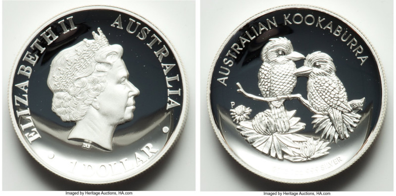 Elizabeth II 3-Piece Uncertified silver "High Relief Collection" Dollar (1 oz) P...