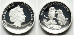 Elizabeth II 3-Piece Uncertified silver "High Relief Collection" Dollar (1 oz) Proof Set 2013, 1) "Kookaburra" Dollar 2) "Kangaroo" Dollar 3) "Koala" ...