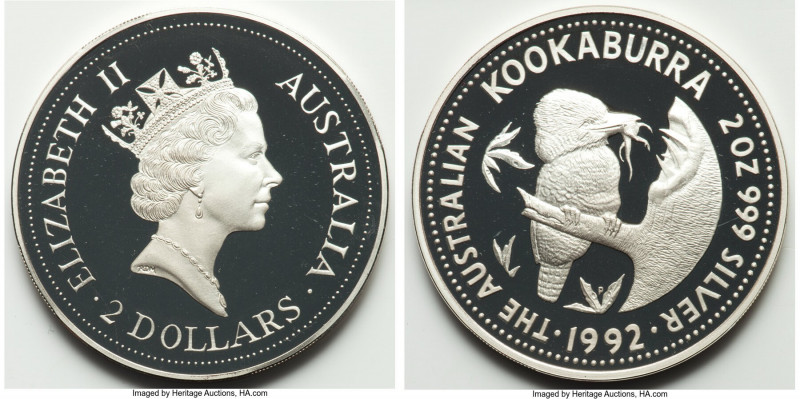 Elizabeth II 3-Piece Lot of Uncertified Assorted Silver Proof "Kookaburra" Issue...