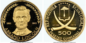Republic gold Proof "Abraham Lincoln" 500 Pesetas 1970 PR68 Ultra Cameo NGC, KM24. Mintage: 1,700. AGW 0.2040 oz.

HID09801242017

© 2022 Heritage Auc...