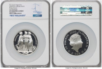 Elizabeth II silver Proof "Three Graces" 10 Pounds (5 oz) 2020 PR70 Ultra Cameo NGC, KM-Unl., S-GE9. Mintage: 500. Great Engravers Series II. Struck t...
