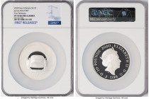 Elizabeth II silver Proof "James Bond 007" 10 Pounds (5 oz) 2020 PR70 Ultra Cameo NGC, KM-Unl., S-JB13. Mintage: 700. First Releases. Sold with origin...