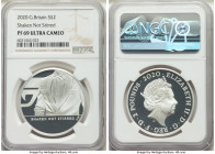 Elizabeth II Pair of Certified silver Proof "James Bond" 2 Pounds (2 oz) 2020 PR69 Ultra Cameo NGC, 1) "Shaken Not Stirred" 2 Pounds. Limited Edition ...