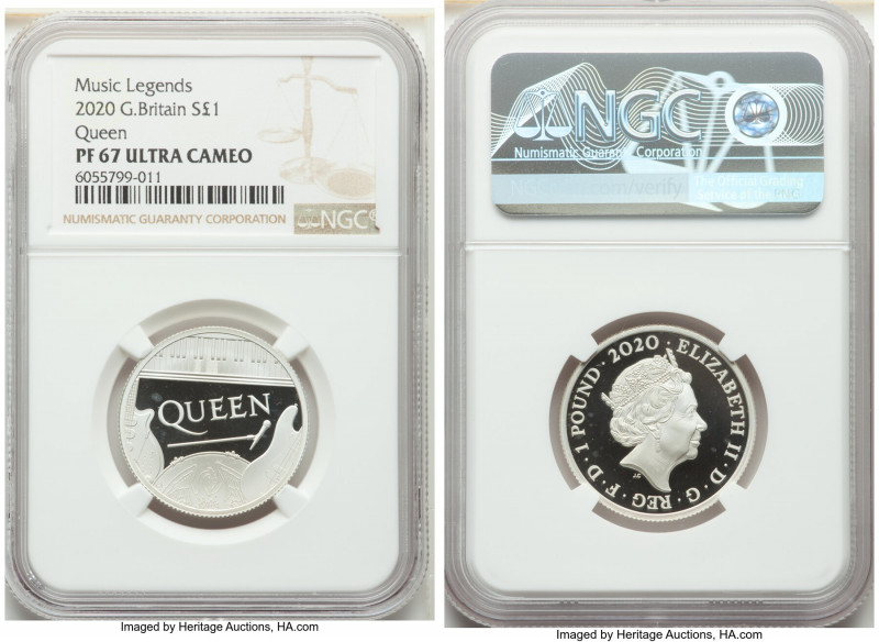 Elizabeth II 3-Piece Lot of Certified silver Proof "Queen" Issues 2020 Ultra Cam...