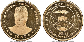 Republic gold Proof "President Modibo Keita" 25 Francs 1967 PR68 Ultra Cameo NGC, KM6. AGW 0.2315 oz.

HID09801242017

© 2022 Heritage Auctions | All ...