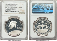 Republic 5-Piece Lot of Certified silver Proof "Space Exploration" 50 Dollars 1989 PR69 Ultra Cameo NGC, 1) "First Untethered Space Walk" 50 Dollars 2...