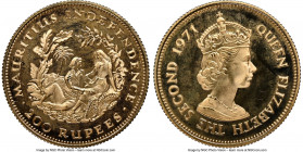 British Colony. Elizabeth II gold Proof "Independence" 200 Rupees 1971 PR67 Ultra Cameo NGC, KM39. AGW 0.4587 oz.

HID09801242017

© 2022 Heritage Auc...