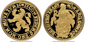 Willem-Alexander gold Proof Restrike "Lion Dollar" Medal (1 oz) 2021 PR70 Ultra Cameo NGC, 39mm. Approximately 31.1gm. Set mintage: 25. A rare modern ...
