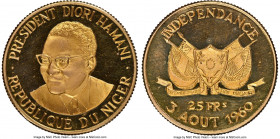 Republic gold Proof "Independence" 25 Francs 1960 PR67 Ultra Cameo NGC, KM2. Mintage: 1,000. AGW 0.2315 oz. 

HID09801242017

© 2022 Heritage Auctions...