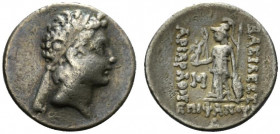 Kings of Cappadocia, Ariarathes VIII Eusebes Epiphanes (c. 100-95 BC). AR Drachm (17.5mm, 4.12g, 1h). Mint C (Komana), year 1 (100/99 BC). Diademed he...