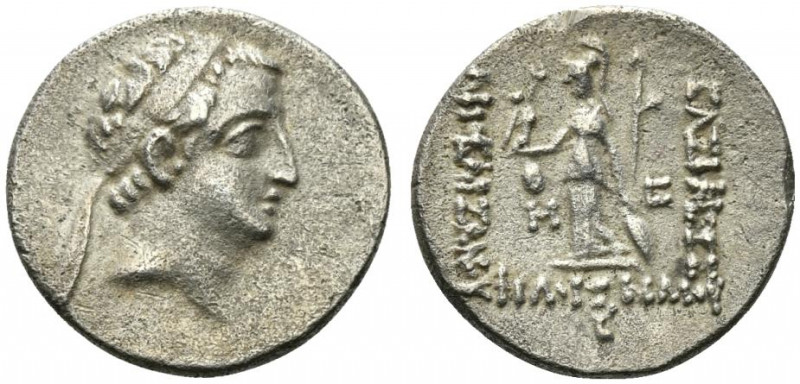 Kings of Cappadocia, Ariobarzanes I Philoromaios (95-63 BC). AR Drachm (18.5mm, ...